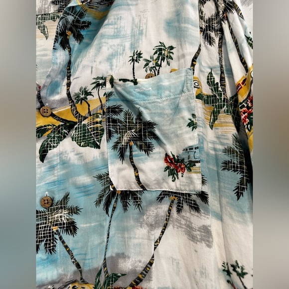 Vintage 90s Campia Moda Hawaiian Shirt Size Mens 2 XL Floral Short Sleeve Button - Picture 4 of 11